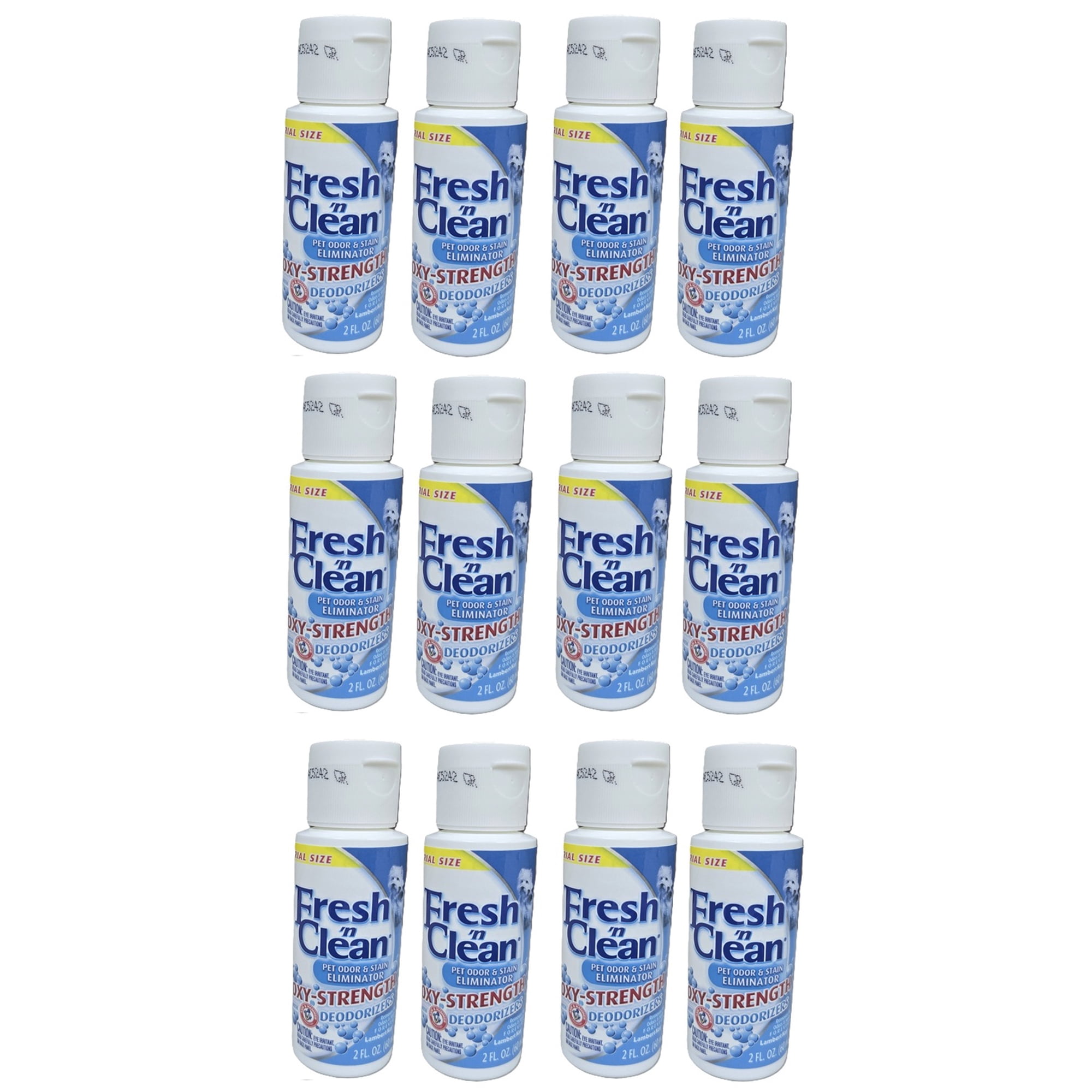 Fresh N Clean Pet Odor & Stain Eliminator Oxy-Strength w Deodorizers 12-Pack