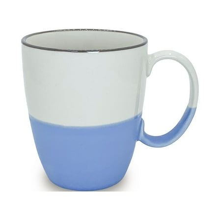 Stoneware Colorblock Mug - Serenity Blue