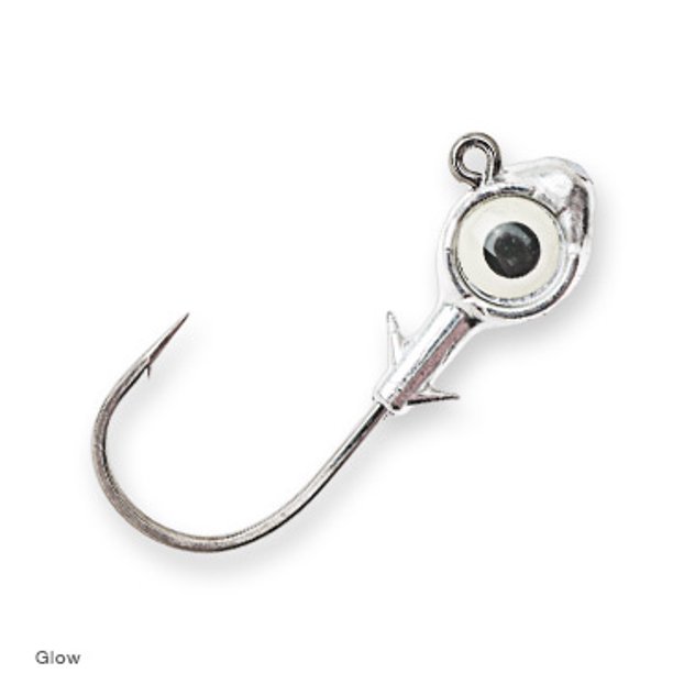 Z-Man Fishing Weedless Eye Jighead Lures 1/8 Oz (3-Pack) - Heavy Duty 3/0 Hook With 3D Eyes For Fresh & Saltwater