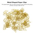 thumbnail image 3 of Golden Shaped Paper Clips, 100pcs Metal Paperclips, Prevent Slip Cute Decorative, Ideal For Document Notebook, 3 of 8