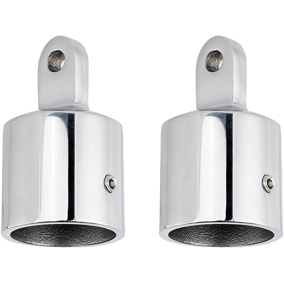 2Pcs Bimini Top Caps 1.26 Diameter 316 Stainless Steel External Eye End Boat Fittings Fitting Boat Marine Hardware Heavy Duty Bimini Top Parts for Boats Fits