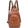 thumbnail image 1 of Small Leather Convertible Backpack Sling Purse Shoulder Bag for Women, 1 of 10
