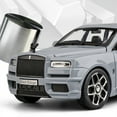 thumbnail image 3 of 1:32 Rolls Royce SUV Cullinan Alloy Car Model Diecasts Metal Toy Car Model Simulation Sound and Light Collection Childrens Gifts Gray, 3 of 6