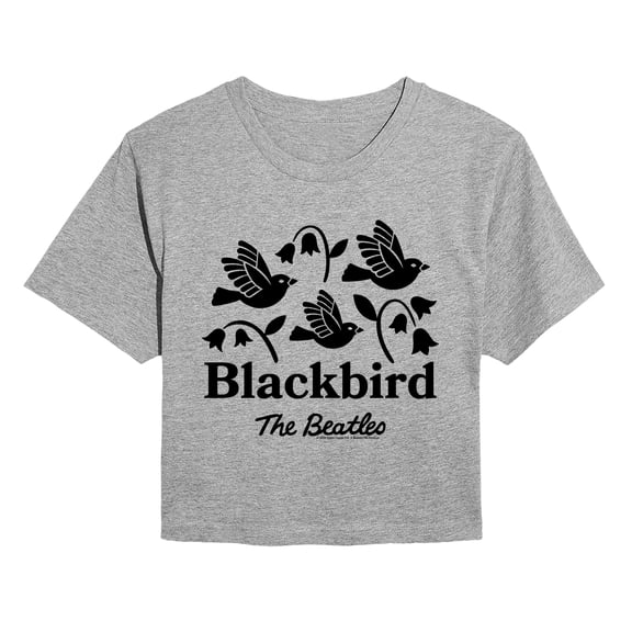 The Beatles - Blackbird Cropped Graphic T-Shirt