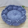 thumbnail image 1 of LSLJS Lit Rond, Lit pour Animaux, Coussin en Corde, Accessoires de Chaleur pour Animaux, Maison, Kennel Kennel, 1 of 4