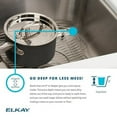 thumbnail image 3 of Elkay Lustertone Classic Stainless Steel 33" x 22" x 10-1/8", Single Bowl Drop-in Sink, 3 of 3