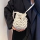thumbnail image 3 of Bolso cruzado tejido a mano para mujer, mini bolso de playa tejido a mano para verano, bolso de hombro informal tejido, 3 of 5