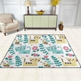 thumbnail image 3 of SKYSONIC 80x58 inches Lightweight Soft Area Rug Mat Indoor Floor Rugs Home Decoration for Kids Room Living Room Cue Cat Bee Flowers Pattern, 3 of 6