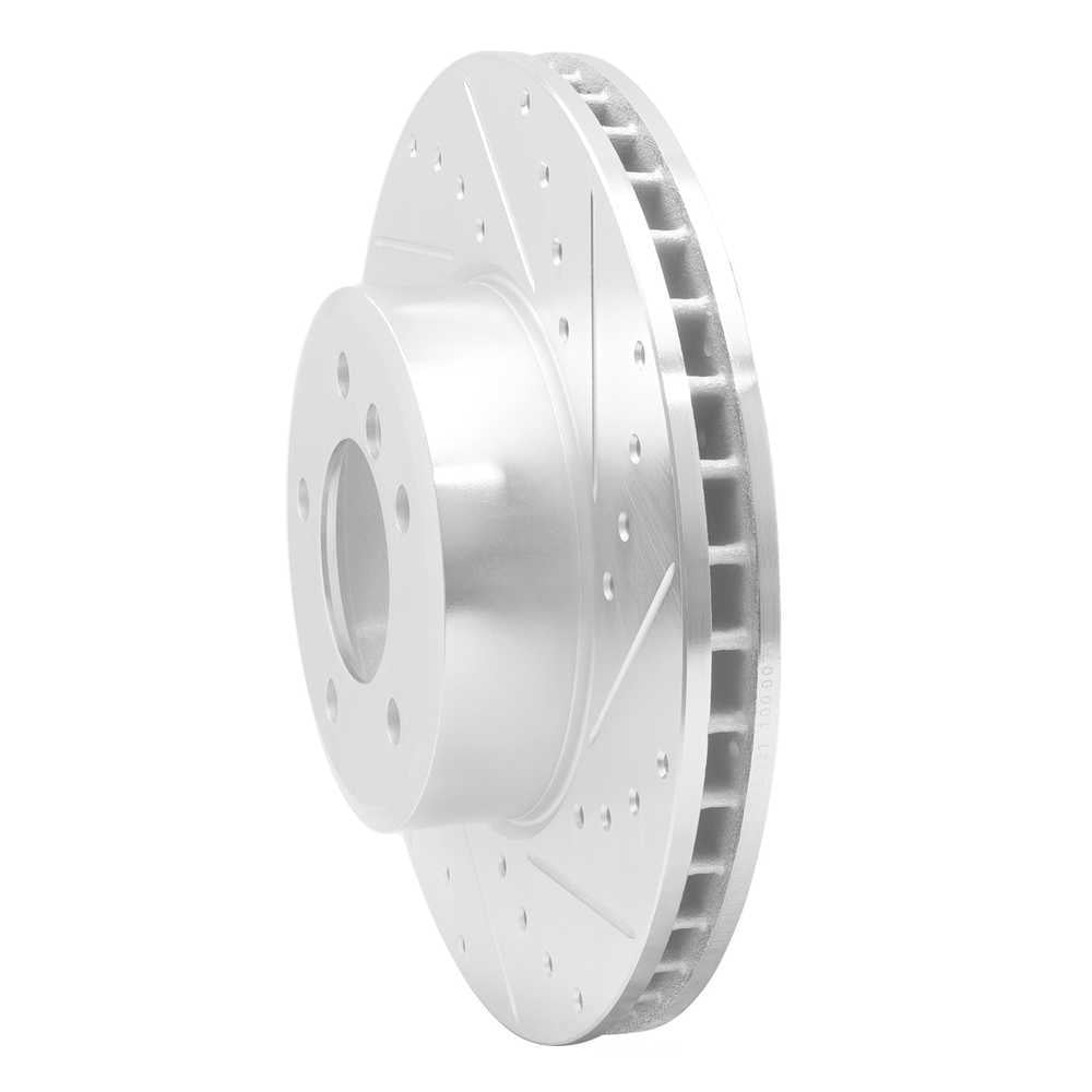 Dynamic Friction Company 631-31062R DFC Brake Rotor - Drilled And Slotted - Silver