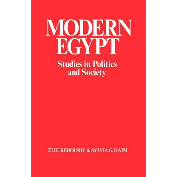 Modern Egypt: Studies in Politics and Society, (Paperback)