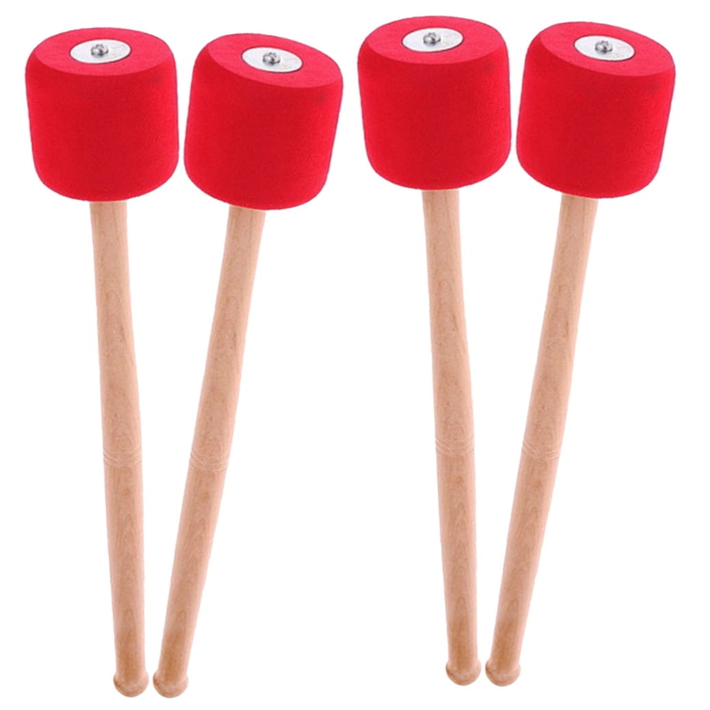 WHAMVOX  2 Pairs Drum Snare Hammer Drumming Accessory Professional Drumsticks