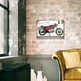 thumbnail image 4 of Moto Montada En La Pared Sierra Letreros De Metal Retro Pub Puerta Colgando Rectángulo Hoja Likrtyny Arte Deco, 4 of 9