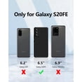 thumbnail image 6 of 3 in 1 for Samsung Galaxy S20 FE 5G Case, with 2 Pack Screen Protector, with Full Camera Cover Protection，Liquid Silicone Slim Shockproof Protective Phone Case [Microfiber Lining] (Black)…, 6 of 12