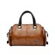 thumbnail image 3 of Bolso bandolera de hombro con diseño de contraste de colores, estilo retro, sencillo, de cuero suave y gran capacidad, de PU., 3 of 5
