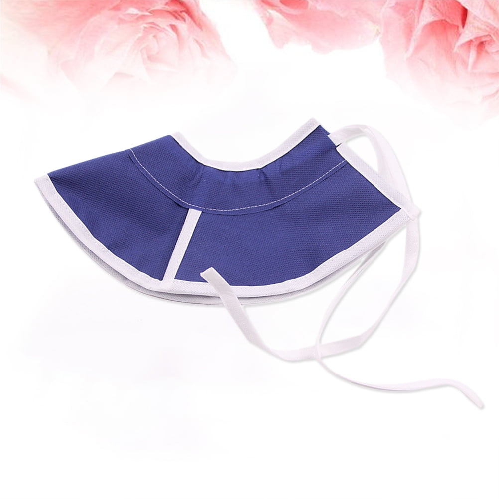 OUNONA Lightweight Blue Pet Elizabeth Collar Non Woven Fabric Comfortable and Adjustable