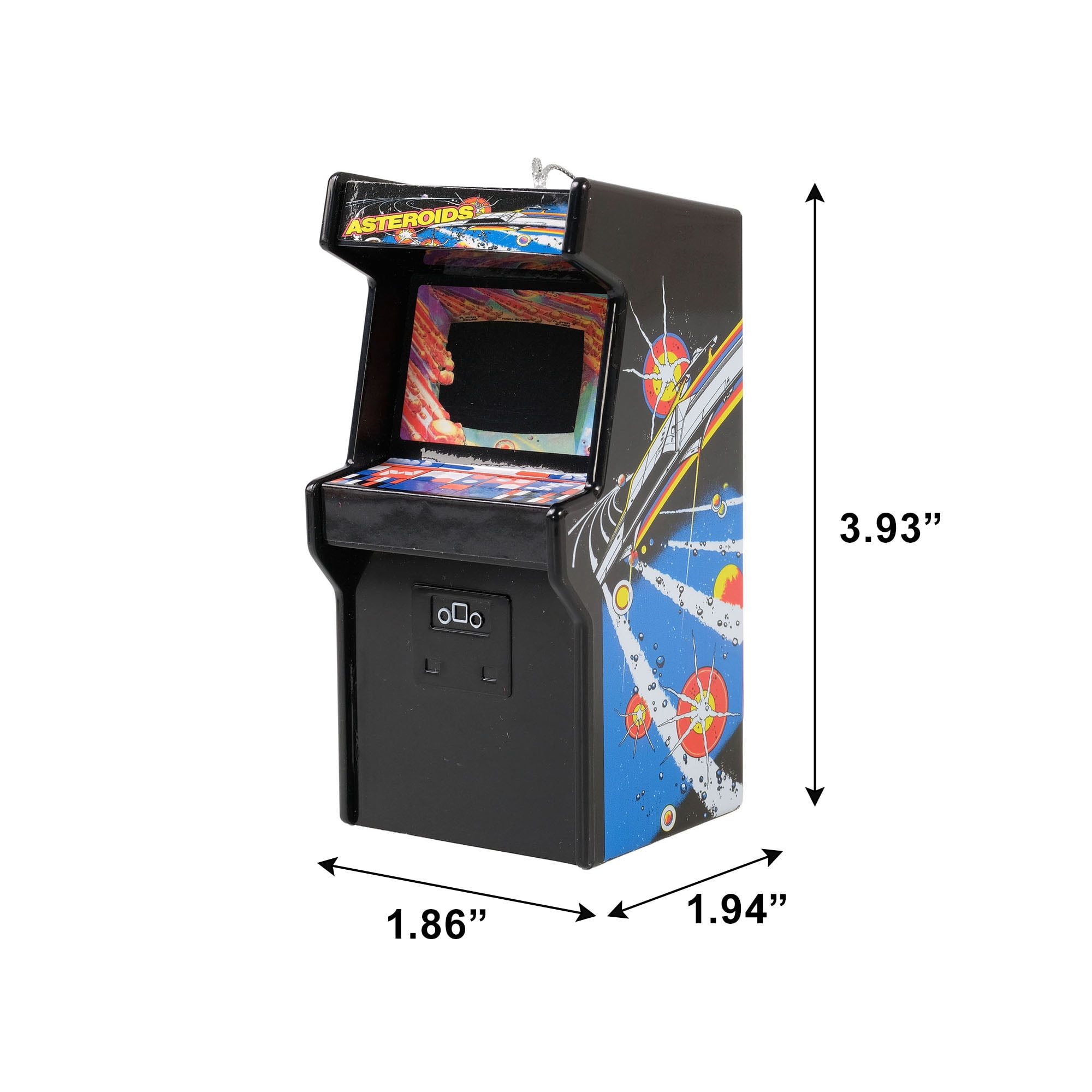 Asteroids Arcade Cabinet Figural Christmas Tree Ornament