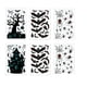 thumbnail image 1 of Decoración de Halloween Paquete de 6 pegatinas decorativas de pared con diseño de castillo de Halloween, pegatinas creativas para ventana, 1 of 9