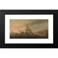 thumbnail image 2 of Cornelis Bol 14x9 Black Modern Framed Museum Art Print Titled - Naval Battle Between Dutch Men-Of-War and Spanish Galleys (C. 1633 - C. 1650), 2 of 5