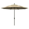 thumbnail image 1 of California Umbrella SDAU118117-5476-DWV Parasol de Marché Rond en Aluminium de 11 Pi, Sunbrella Heather Beige, 1 of 2