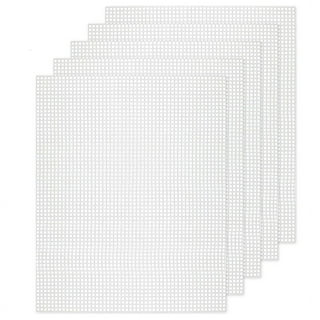 Pllieay 33 Pieces Mesh Plastic Canvas Sheets Kit Including 15 Pieces Clear Plastic Canvas, 12 Color Acrylic Yarn and Embroidery Tools for Embroidery
