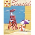 thumbnail image 2 of Paul Brent 26x32 White Modern Wood Framed Wall Art Titled - Lifeguard Collage I, 2 of 5