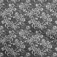thumbnail image 1 of oneOone Cotton Jersey Gray Fabric Asian Batik Floral Sewing Material Print Fabric By The Yard 58 Inch Wide, 1 of 4