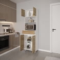 thumbnail image 2 of Cterwk Tall Kitchen Storage Cabinet with 4 Doors and 1 Drawer and Shelves, Pantry Cabinet for Dining Room, Kitchen, White, 2 of 8