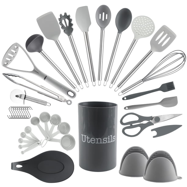 Juego de utensilios de cocina COOK WITH COLOR Silicone, 38 piezas