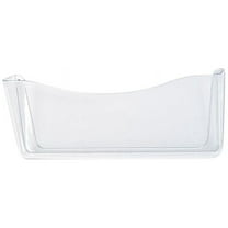 Rubbermaid Unbreakable Single Pocket Legal Wall File Organizer, Clear