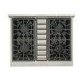 thumbnail image 2 of KUCHT Professional 30 in. 4.2 cu. ft. Dual Fuel Range for Natural Gas with Sealed Burners and Convection Oven in Stainless Steel with Tuxedo Black Knobs, 2 of 8