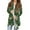 Army Green, variant on Women's Fashionable Loose-Fit Casual Cardigan with Christmas Print Mid-Length Coat for Holiday Outfits and Comfortable Wear,Army Green,S