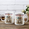 thumbnail image 3 of Happy New Year with Miniature American Shepherd Fireworks Holiday Xmas Winter 2025 Mug MAS Dog Lover Gifts Coffee Tea Cup - 00025, 3 of 4