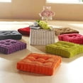 thumbnail image 3 of Paquete de 2 alfombrilla para silla shamjiam Cojín de asiento de patio de oficina amarillo y naranja, 3 of 8