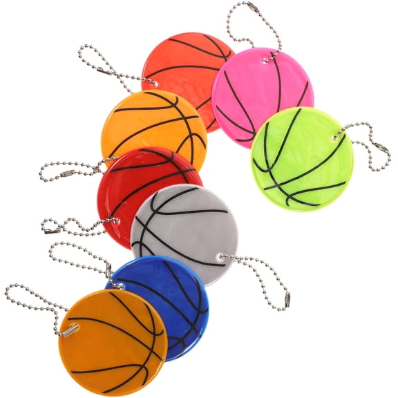 ifundom Compact Basketball Keychains with Reflective Design for Decoration and Enhanced Night Visibility