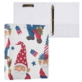 thumbnail image 3 of Gnome American Flags 3 Ring Binders 1.5 inch Hardcover File Folders with Interior Pockets A4 Size Organizer for School Office Hospital Set of 2, 3 of 8