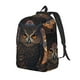 thumbnail image 1 of Disketp Classical Style Brown Owl Mochila de Lona Estampada, Mochila Escolar de Viaje Ligera para Estudiantes y Portátil-Small, 1 of 5