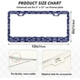 thumbnail image 3 of GZHJMY Mexican Talavera License Plate Frames 2PCS Car License Plate Holder with Screw Parts Cover Set Automotive Car Accessories Decor for Universal US Vehicles, 3 of 7