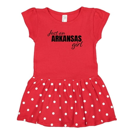 

Inktastic Just an Arkansas Girl Born and Raised Gift Baby Girl Dress