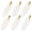 White, variant on 6 Pcs Creaseless Hair Clips No bend No Crease Hair Clip Makeup Clips for Women and Girls Flat Hair Clips for Hairstyling Salon Golden Handle