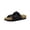 Black, variant on Cushionaire Lane Boys and Girls Sandals, Comfortable Cork Footbed Slide Sandals with Adjustable Straps and Supportive Cushioned Design - Kids Summer Sandals
