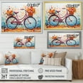 thumbnail image 4 of Designart "Bicycle Harmonious Pedals Painting III" Transportation Floater Framed Canvas Art Print, 4 of 7