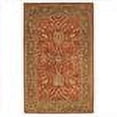 thumbnail image 2 of Rust & Green Wool Border Rug (5 ft. x 8 ft.), 2 of 2