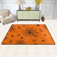 thumbnail image 2 of Dreamtimes Spiders Web Orange Area Rug 72x48in Halloween Theme Non-Slip Floor Carpet Comfort Floor Mats Decor for Indoor Living Dining Room and Bedroom Area, 2 of 7