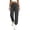Black, variant on WAVSUF Women's Cargo Pants, Elastic Waist Loose Fit Multiple Pockets Fall Casual Hiking Joggers Black L