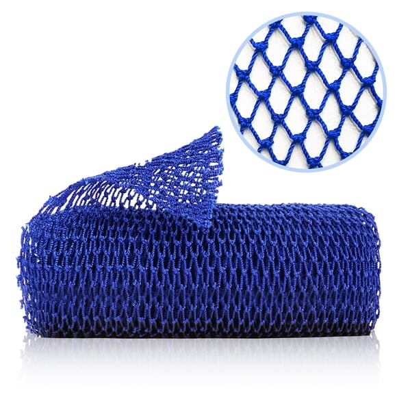 Zocy African Net Sponge Auténtico Exfoliante Corporal Exfoliante Para Baño Y Ducha Múltiples Texturas Con Suave Exfoliación Profunda Y Rica Espuma Para Todas Las Pieles (Azul)
