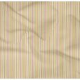 thumbnail image 3 of oneOone Tissu Popeline Sergé en Coton Biologique Multicolore Rayé Imprimé 1 Yard 42 Pouces de Large, 3 of 3