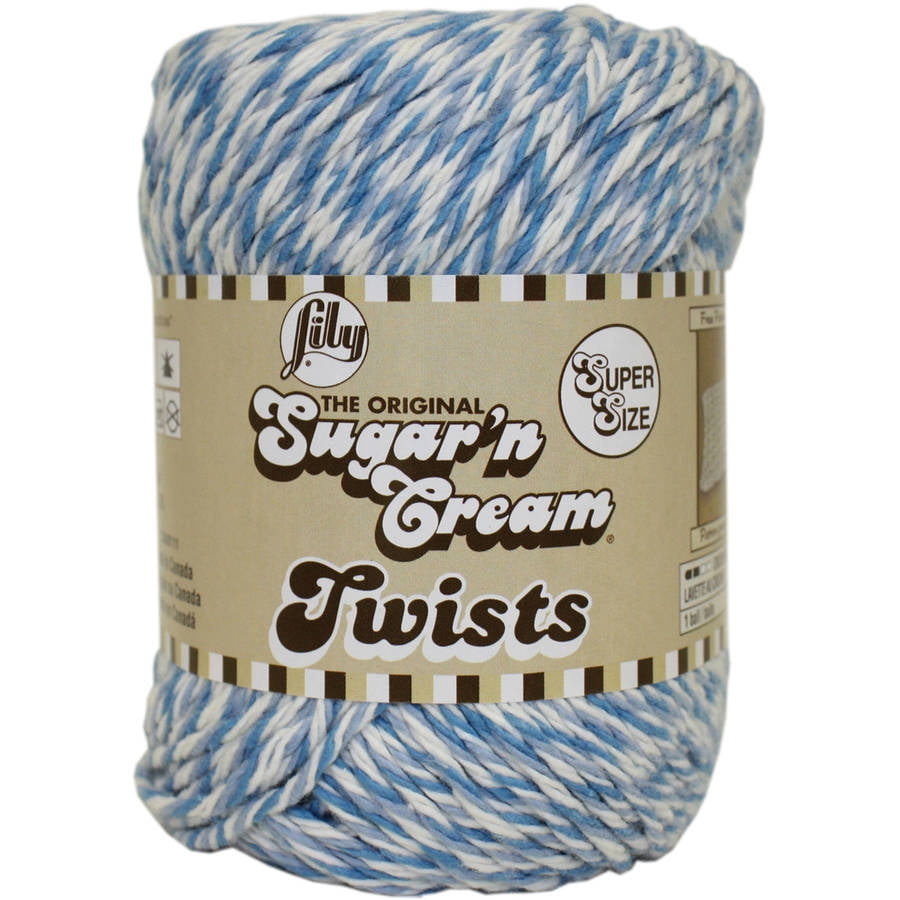 Lily Sugar'n Cream Cotton Twists Super Size Yarn - Walmart.com
