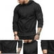 thumbnail image 5 of Sudadera con cremallera completa para hombre, sudadera informal elegante de manga larga para hombre con bolsillos grandes para fitness, color negro XXL, 5 of 12