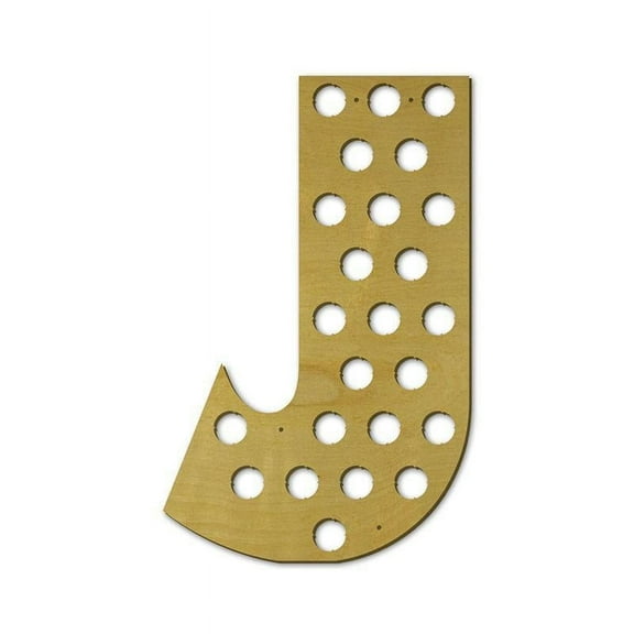 Torched Letter J Beer Cap Holder Wall Mount Display Decor Default Title