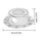 thumbnail image 4 of Toystoory Cubierta de drenaje de desbordamiento de bañera de plástico, ventosa desmontable, cubierta de baño para inodoro de Hotel antioxidante, Juegos de accesorios de baño Claro NO1 Toystoory HA000499-00B, 4 of 6